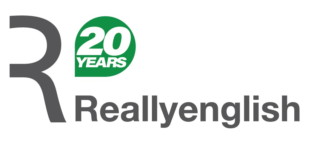 Reallyenglish 20th Anniversary logo 